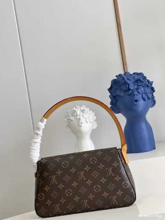 Aaa replica ru Vuitton looping Louis bag-24x21x9cm 0615
